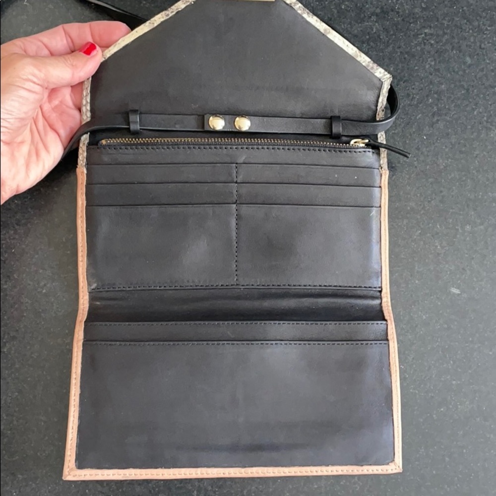 Loeffler Randall Vachetta/Python Crossbody Wallet - image 3